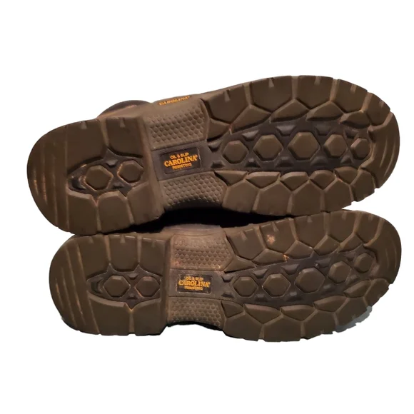 Carolina CA 5020 Brown Leather Lace-Up Waterproof Work Boots Men's Size 15D Boots